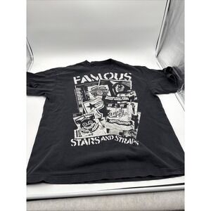 Famous Stars And Straps‎ T-shirt Size Extra Large Y2K Black Preowned Skater Rare